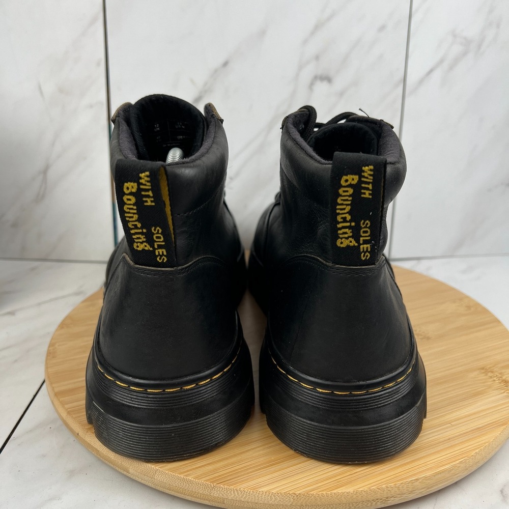 Dr. Doc Martens Bonny Mens Size 13 Black Leather Soft Toe Work Chukka Boots - Picture 1 of 11